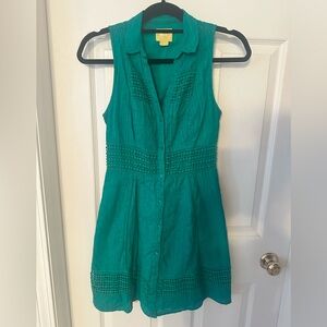 Maeve Kelly Green Dress with pockets Size 2